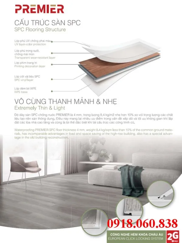 sàn nhưa spc premier