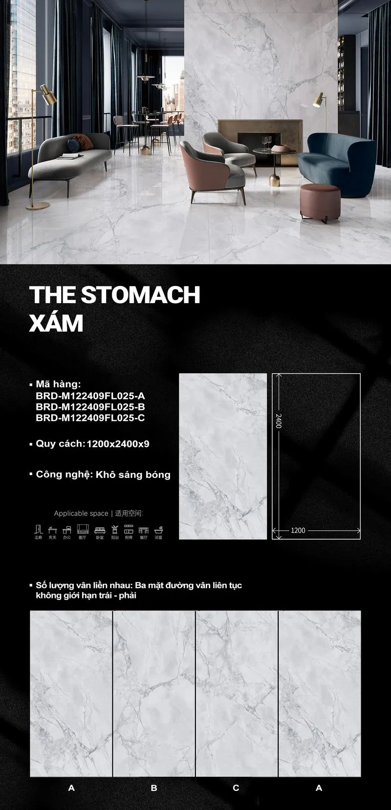 The Stomach Xám M122409FL025